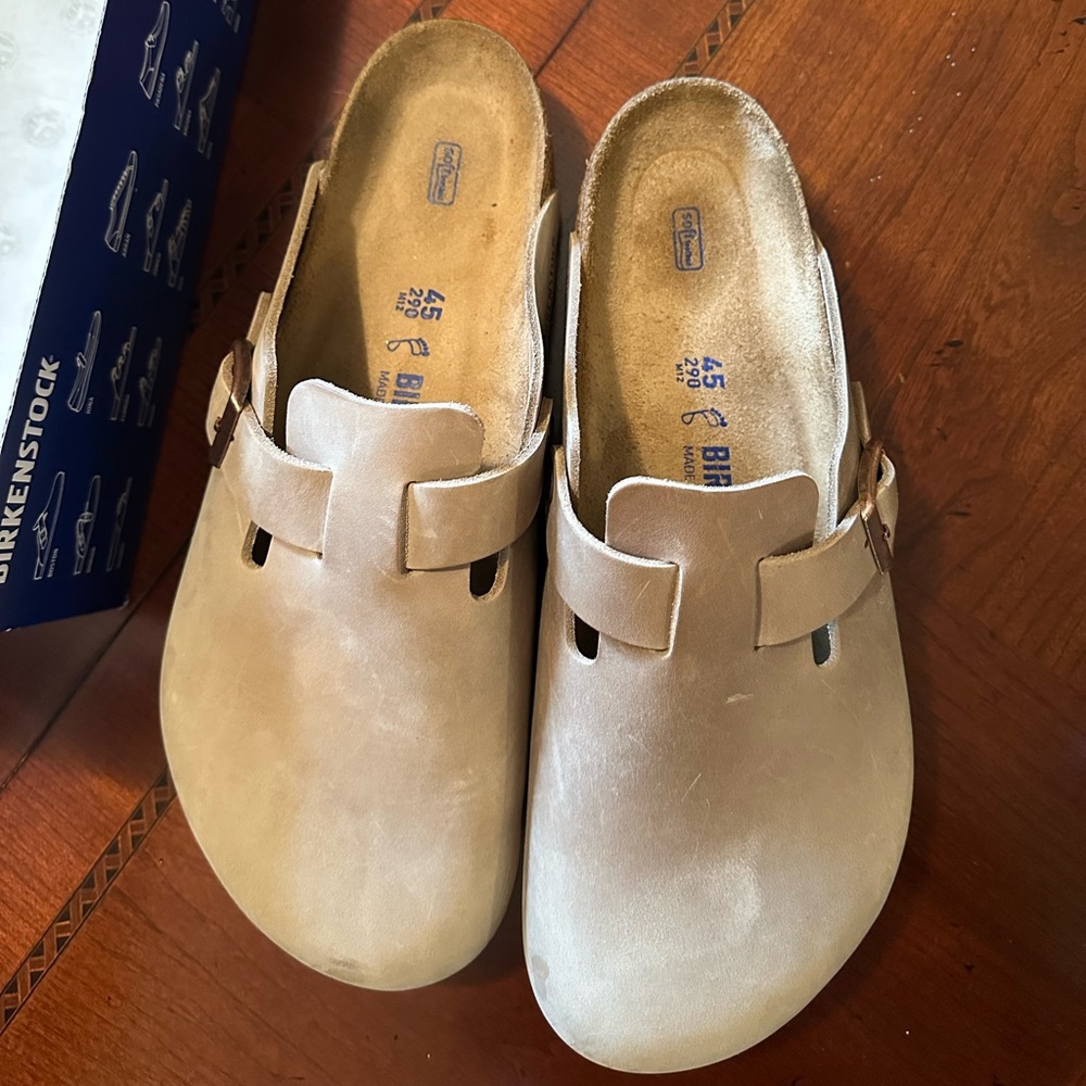 BIRKENSTOCK CLOG BOSTON BS TABACCO BROWN SIZE 12, EU 45